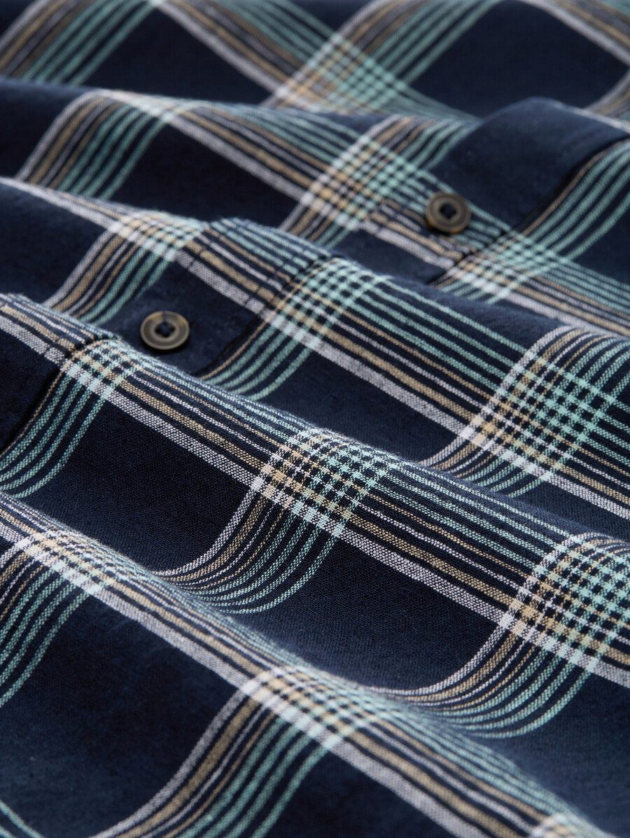 chemise à manches courtes coupe classique en lin