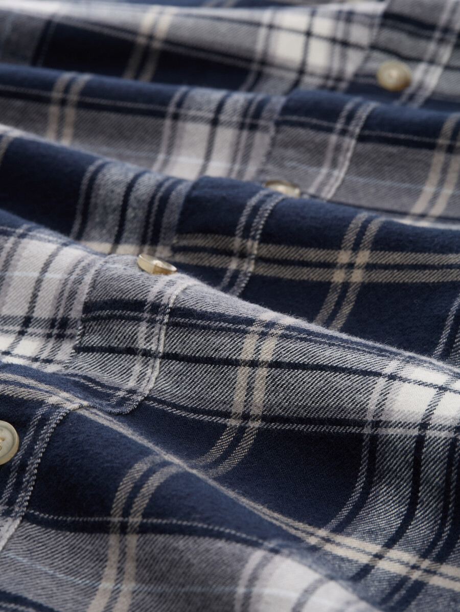 chemise coupe décontractée à carreaux