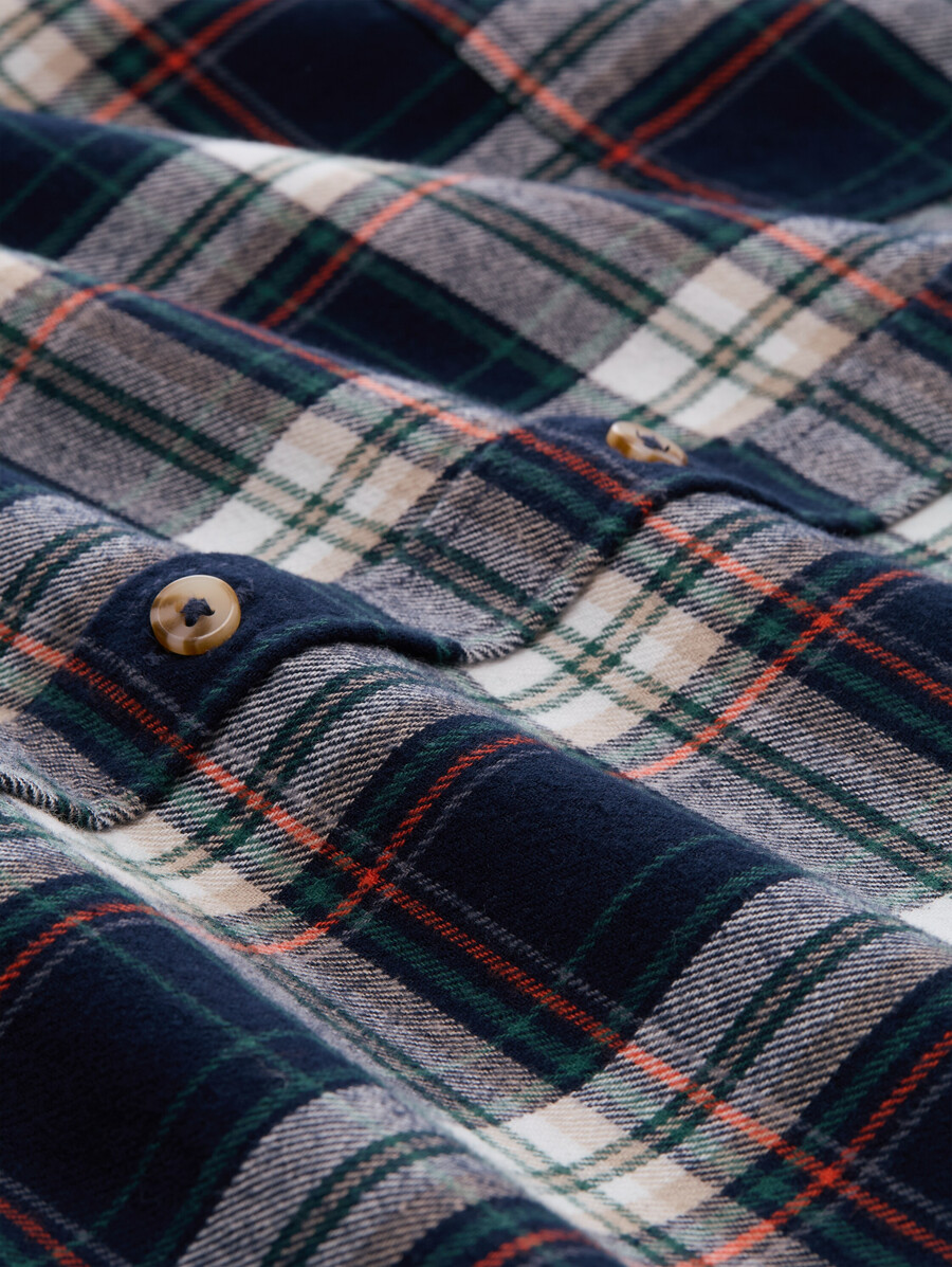 chemise en flanelle grande taille coupe confortable à carreaux