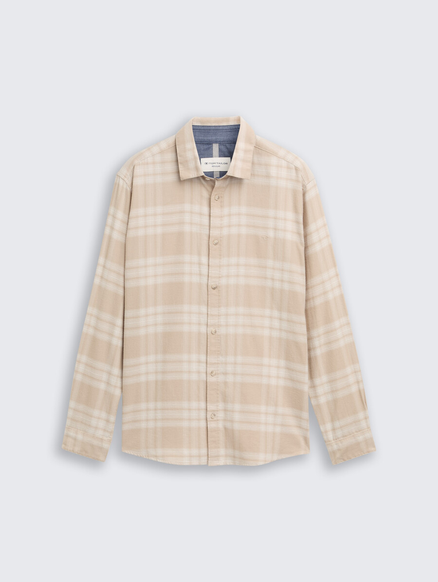 chemise coupe classique avec logo brodé
