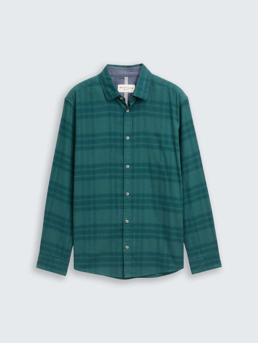 chemise coupe classique avec logo brodé