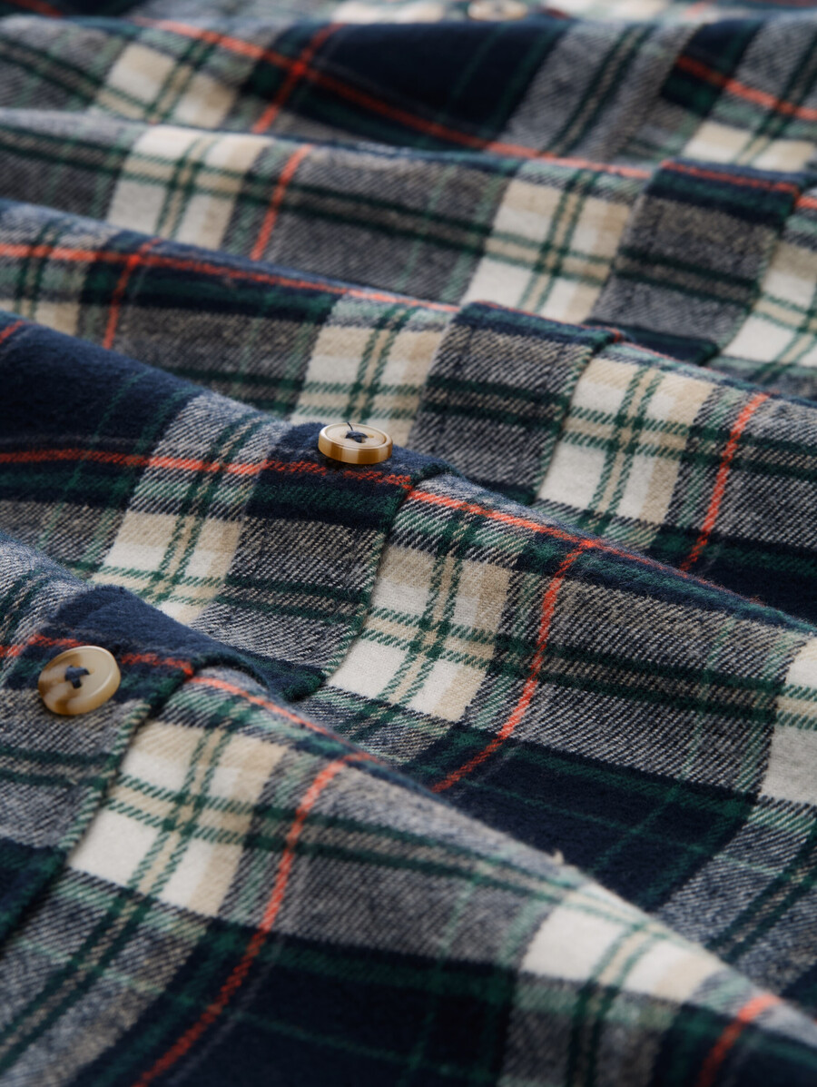 chemise en flanelle coupe confortable à motif à carreaux