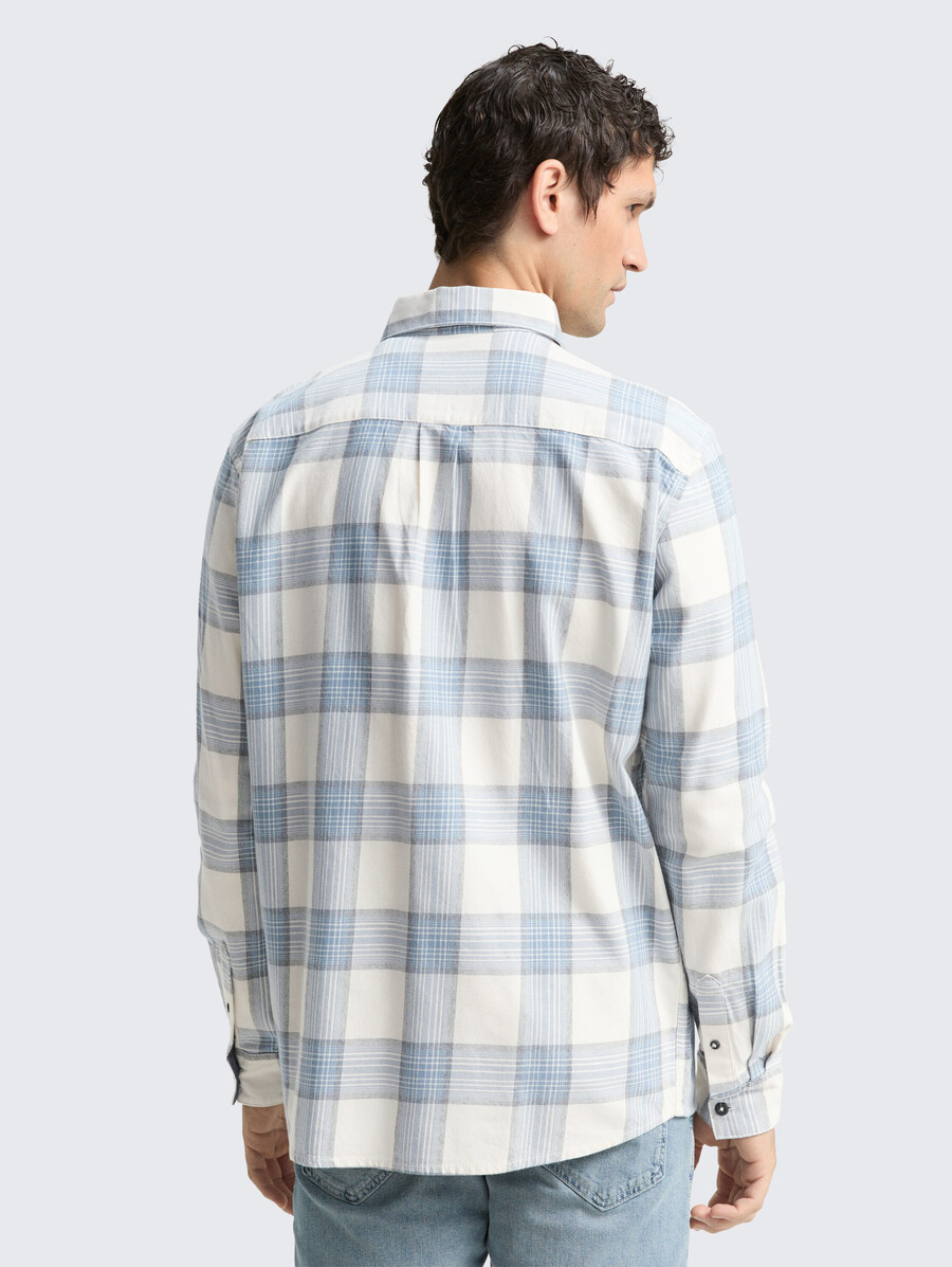 chemise confortable à motif à carreaux