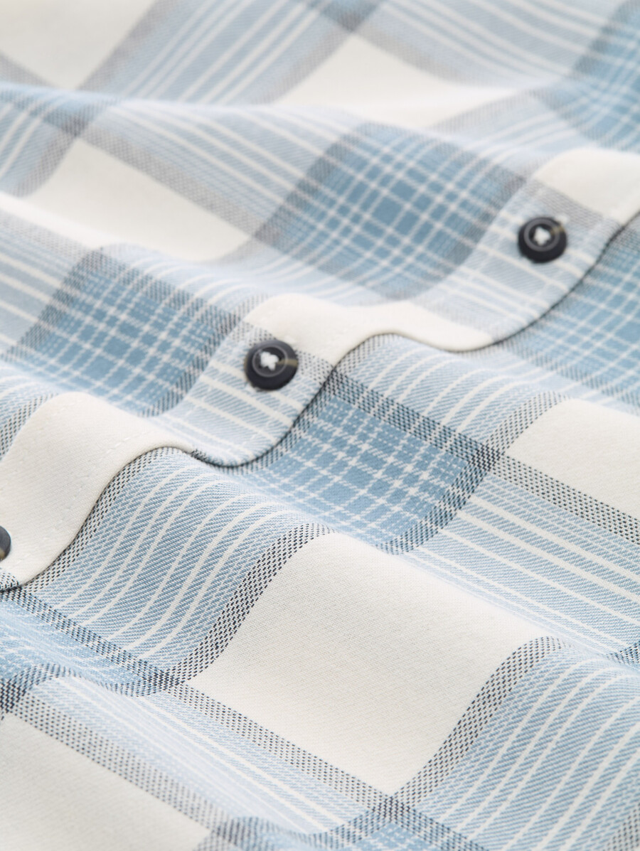 chemise confortable à motif à carreaux