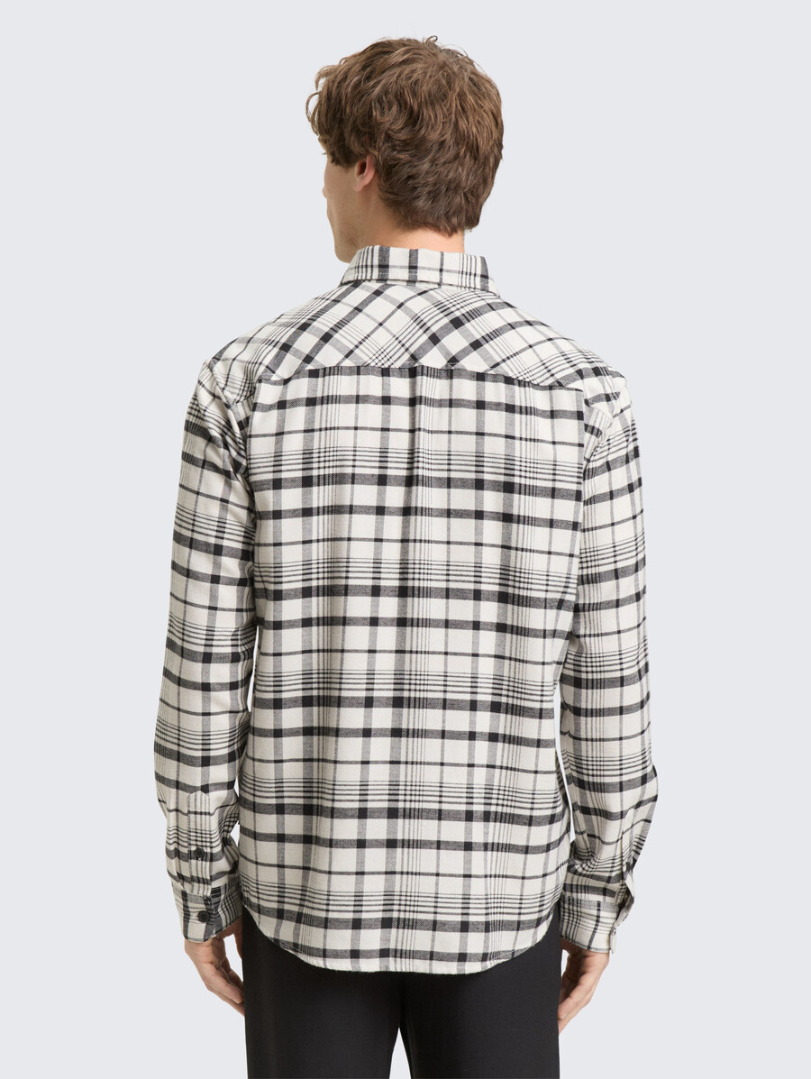 chemise coupe décontractée à carreaux