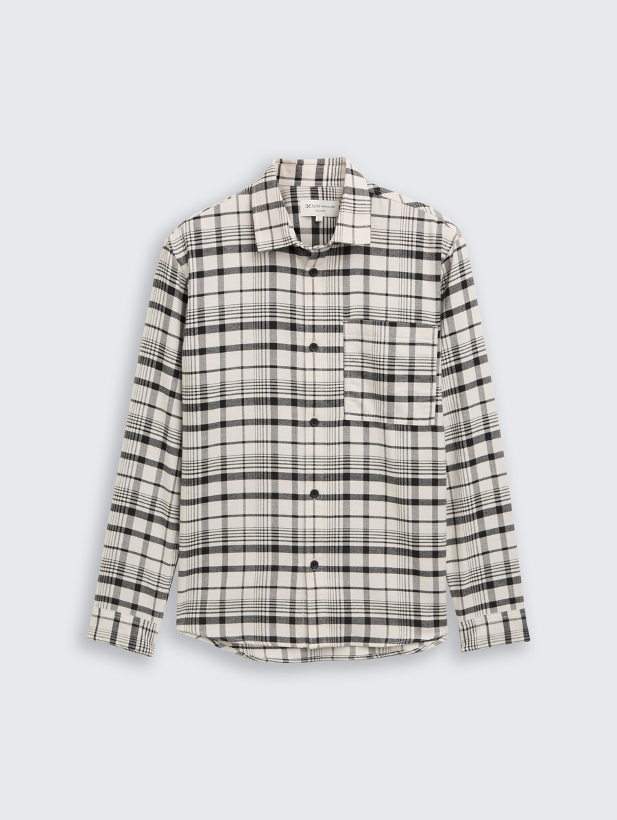 chemise coupe décontractée à carreaux