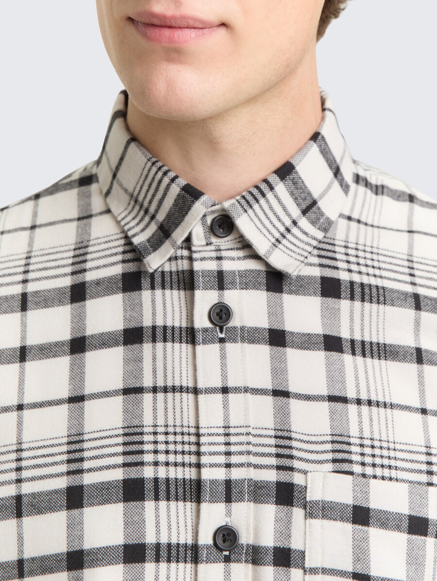 chemise coupe décontractée à carreaux