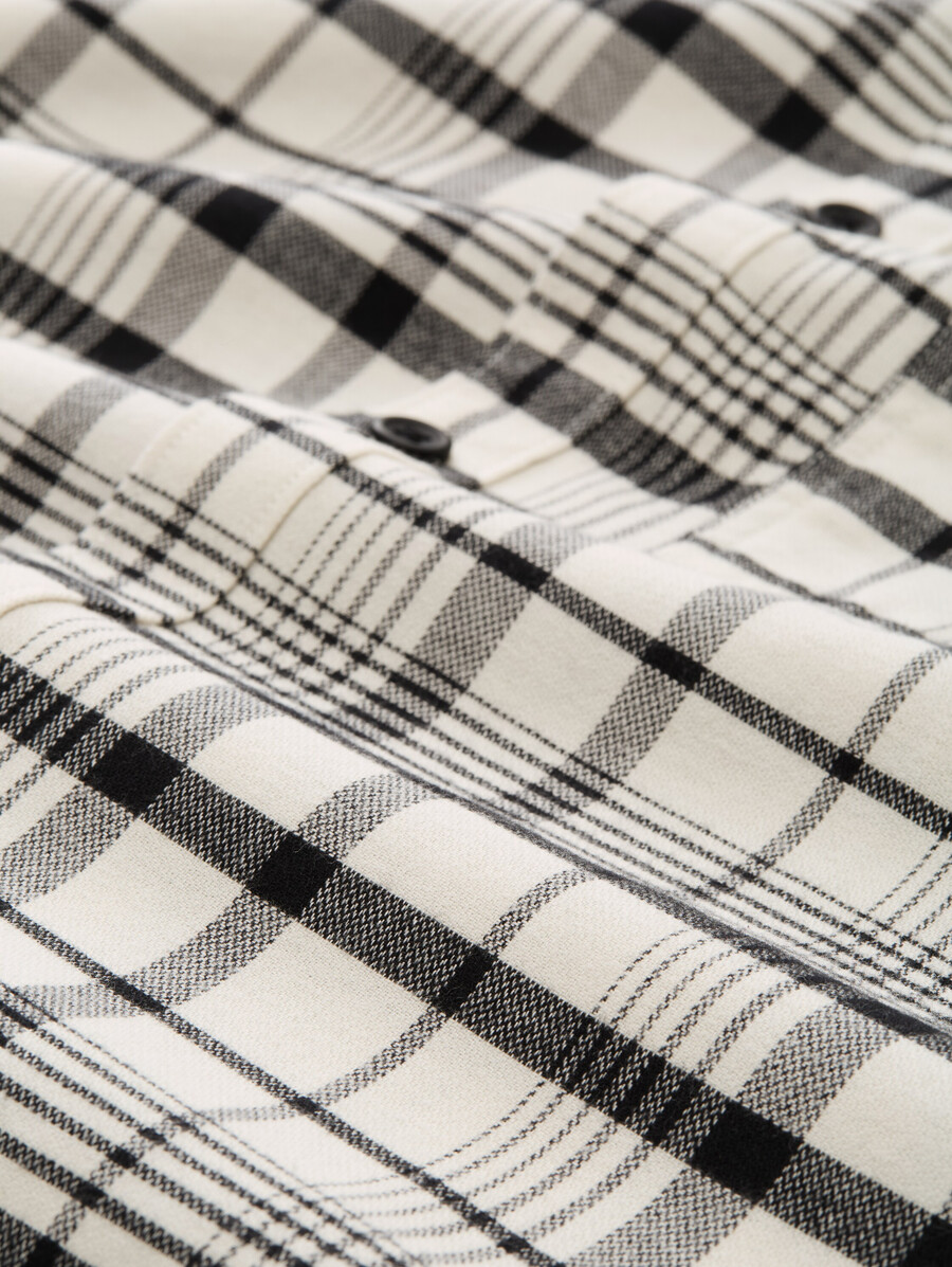 chemise coupe décontractée à carreaux