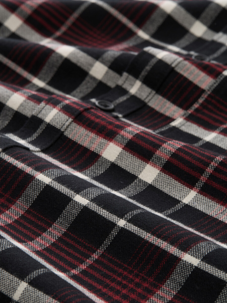 chemise coupe décontractée à carreaux