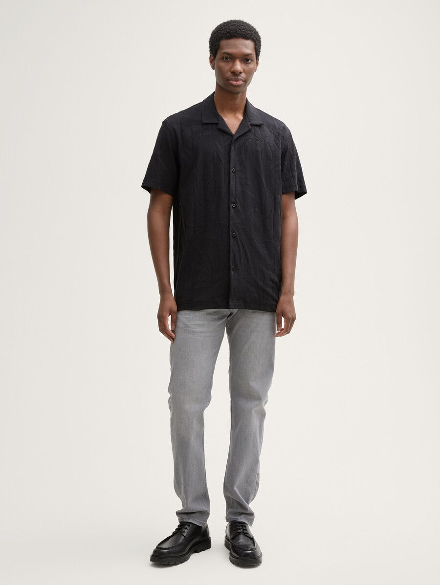 chemise à manches courtes coupe décontractée style resort
