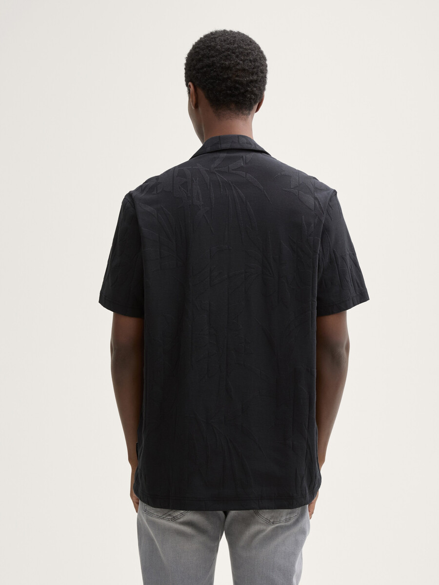 chemise à manches courtes coupe décontractée style resort