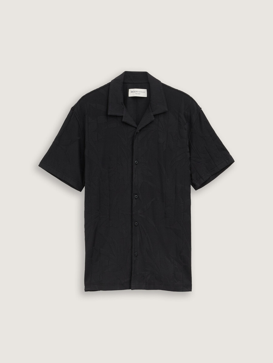chemise à manches courtes coupe décontractée style resort