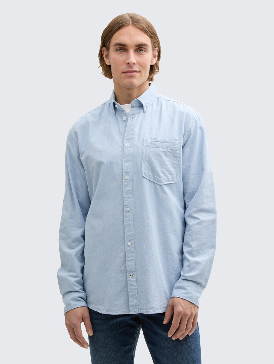 chemise coupe classique avec poche poitrine