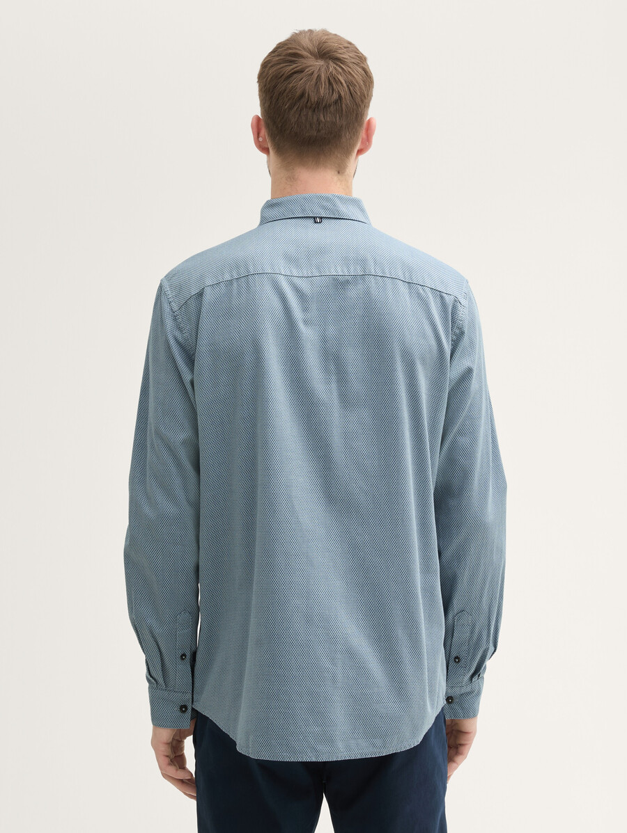 chemise imprimée avec poche poitrine