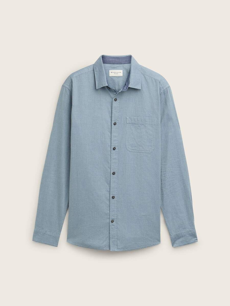 chemise imprimée avec poche poitrine