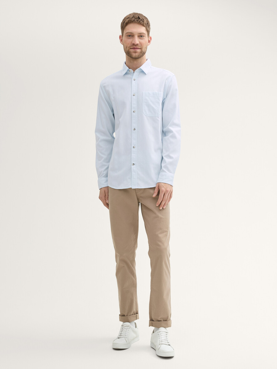 chemise imprimée avec poche poitrine