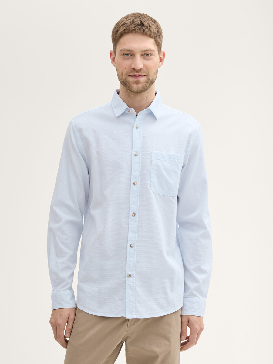 chemise imprimée avec poche poitrine