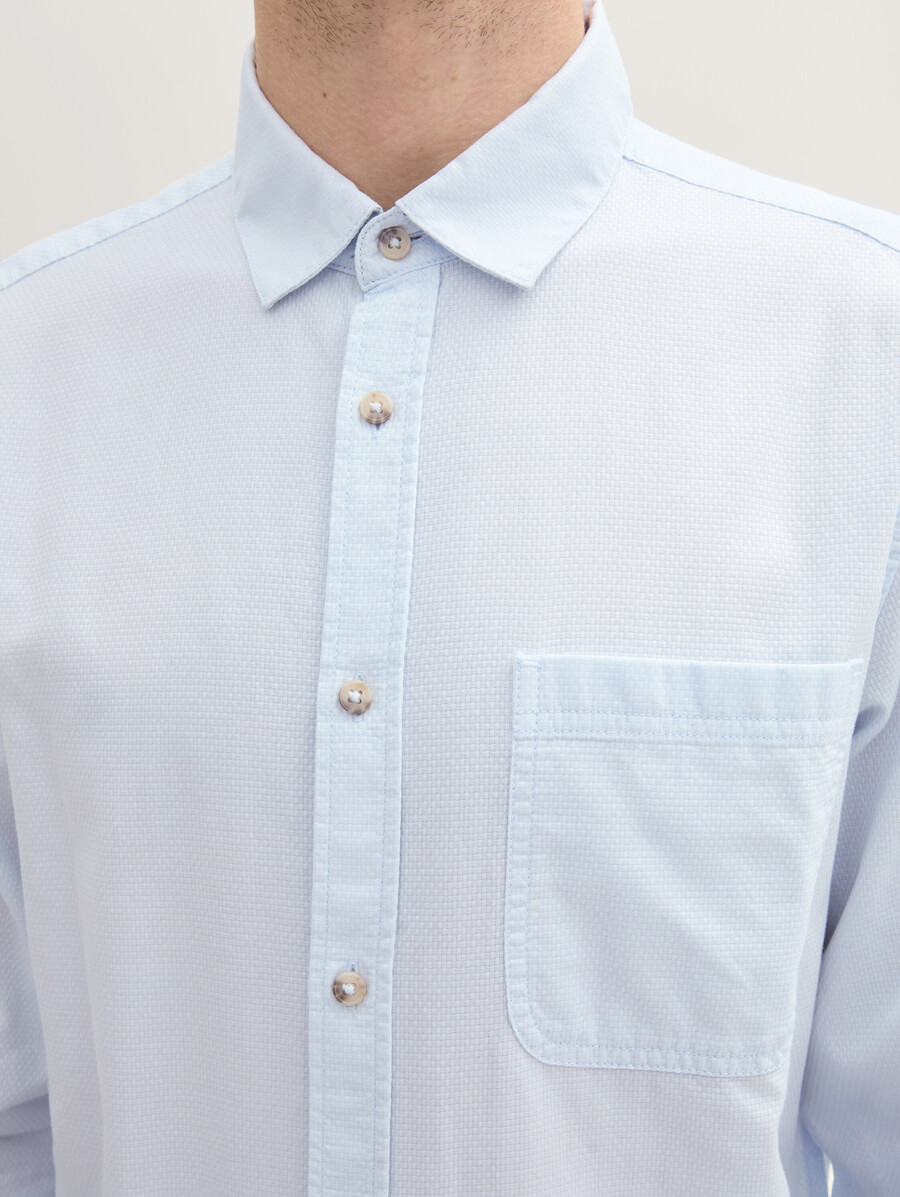 chemise imprimée avec poche poitrine