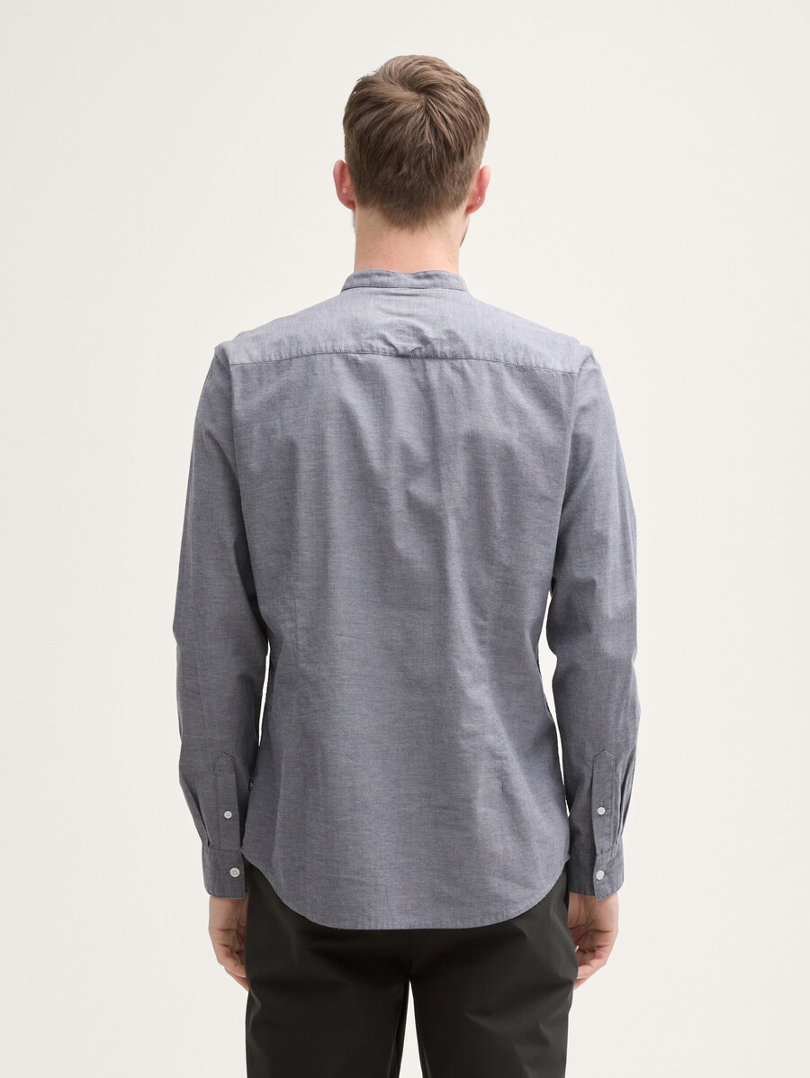 chemise oxford cintrée avec poche poitrine
