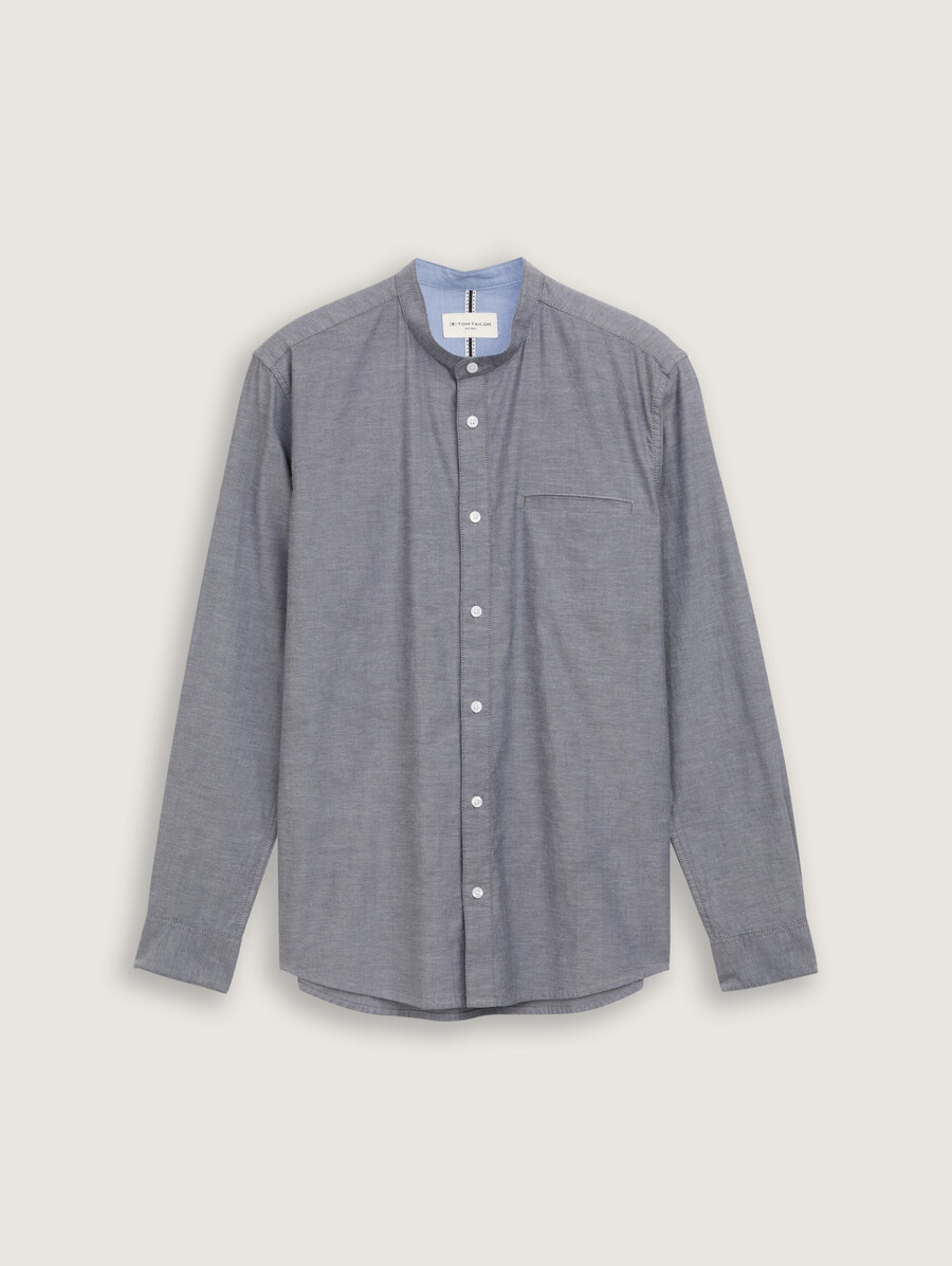 chemise oxford cintrée avec poche poitrine