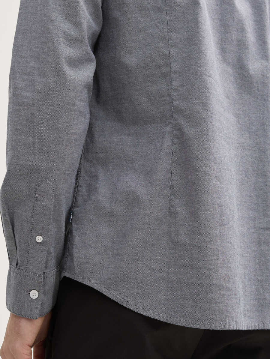 chemise oxford cintrée avec poche poitrine