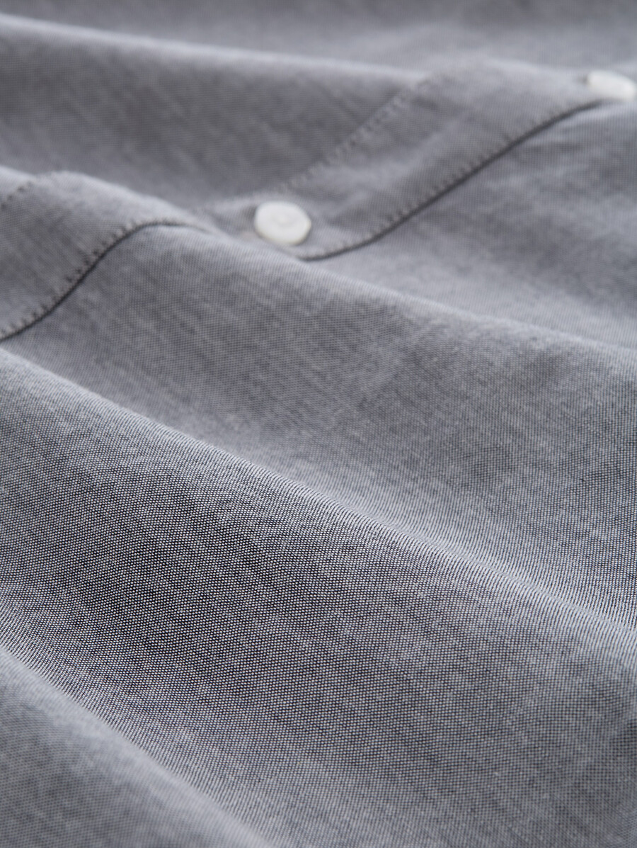 chemise oxford cintrée avec poche poitrine