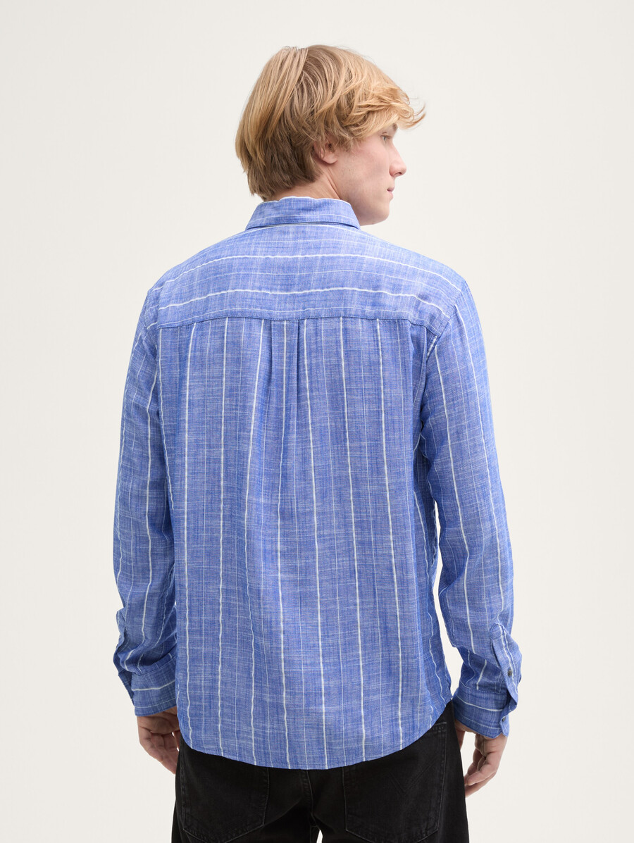 chemise coupe décontractée en lin