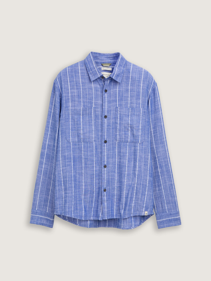 chemise coupe décontractée en lin