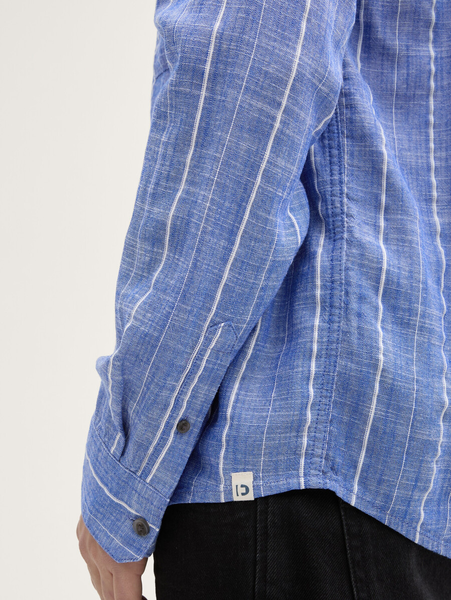 chemise coupe décontractée en lin