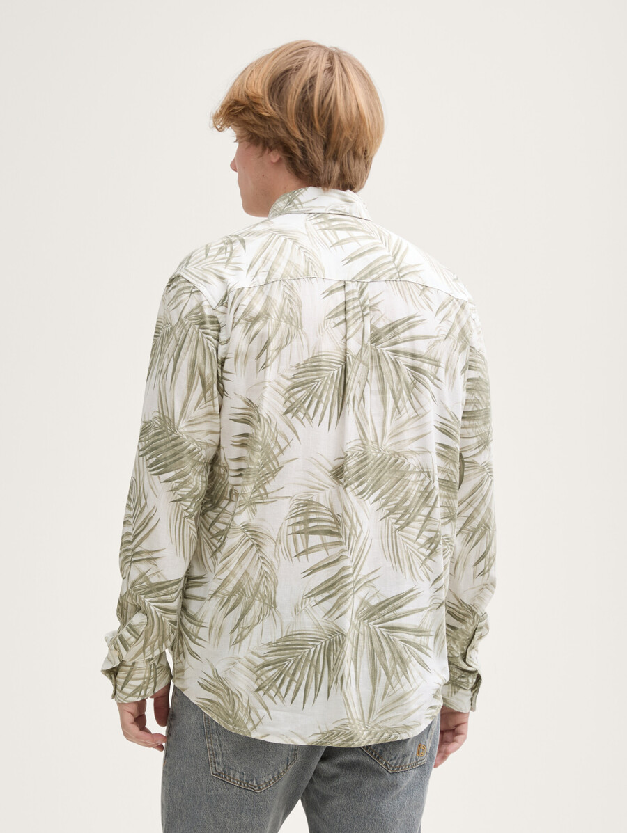 chemise coupe décontractée en lin