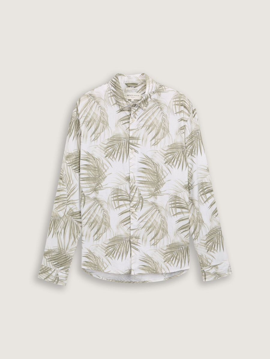 chemise coupe décontractée en lin