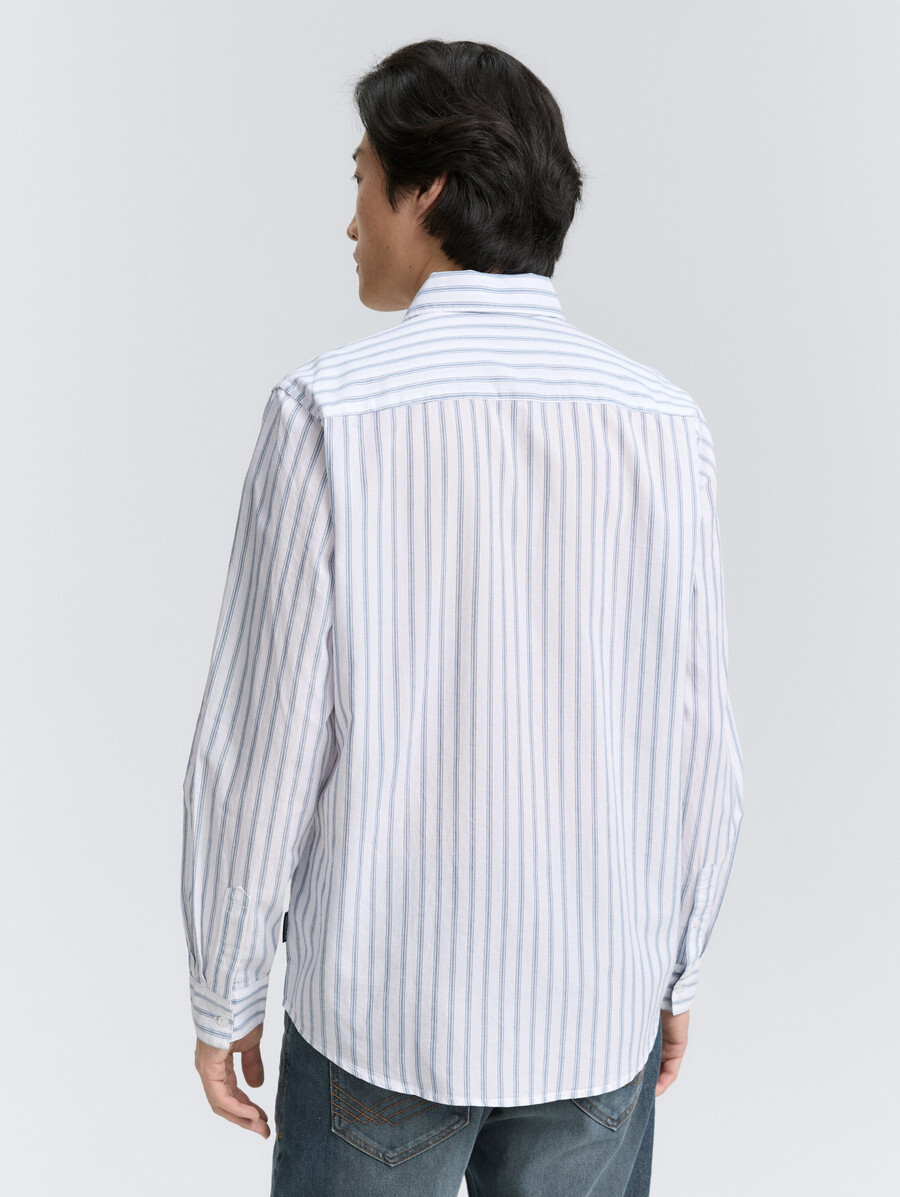 chemise coupe classique à rayures