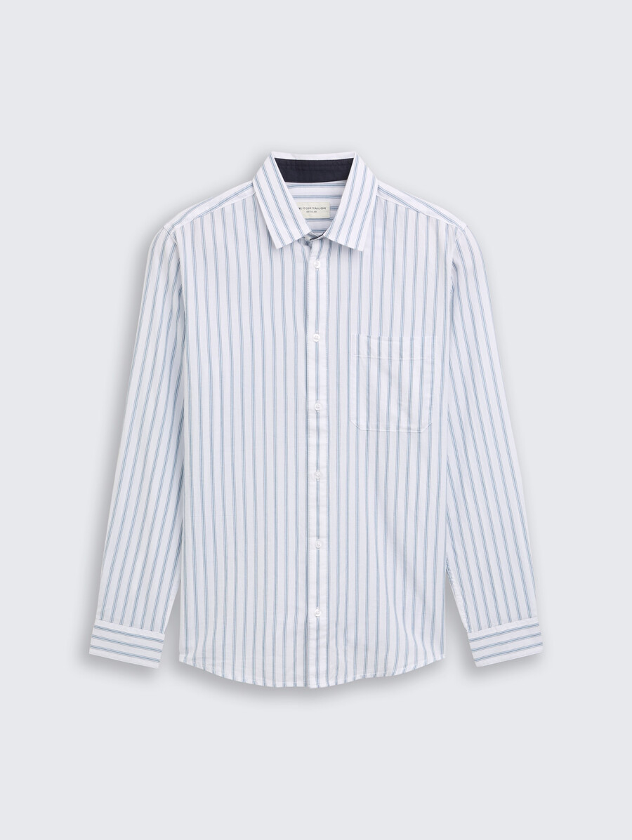 chemise coupe classique à rayures