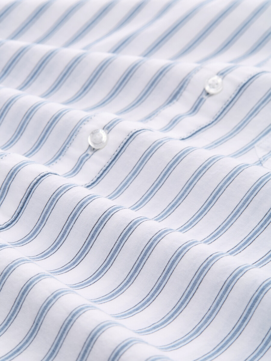 chemise coupe classique à rayures
