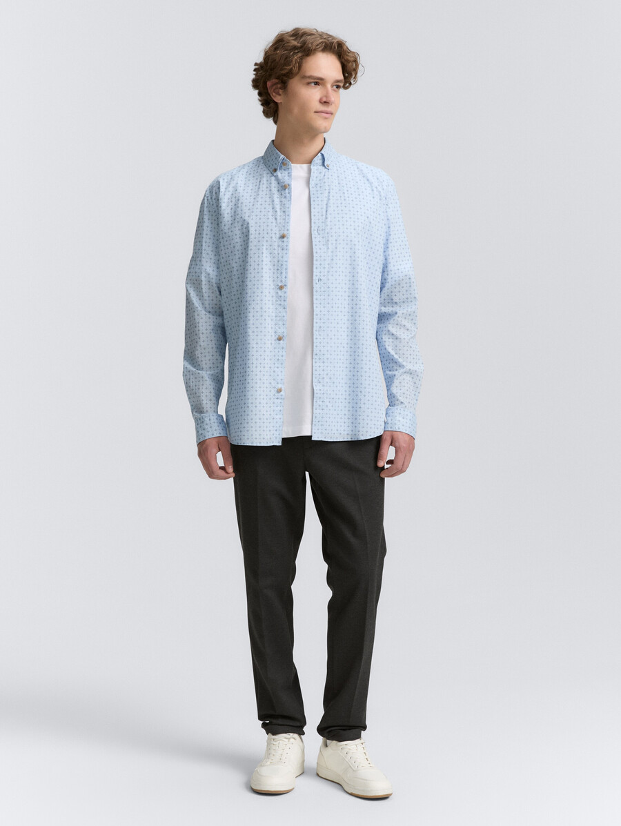 chemise cintrée à motifs