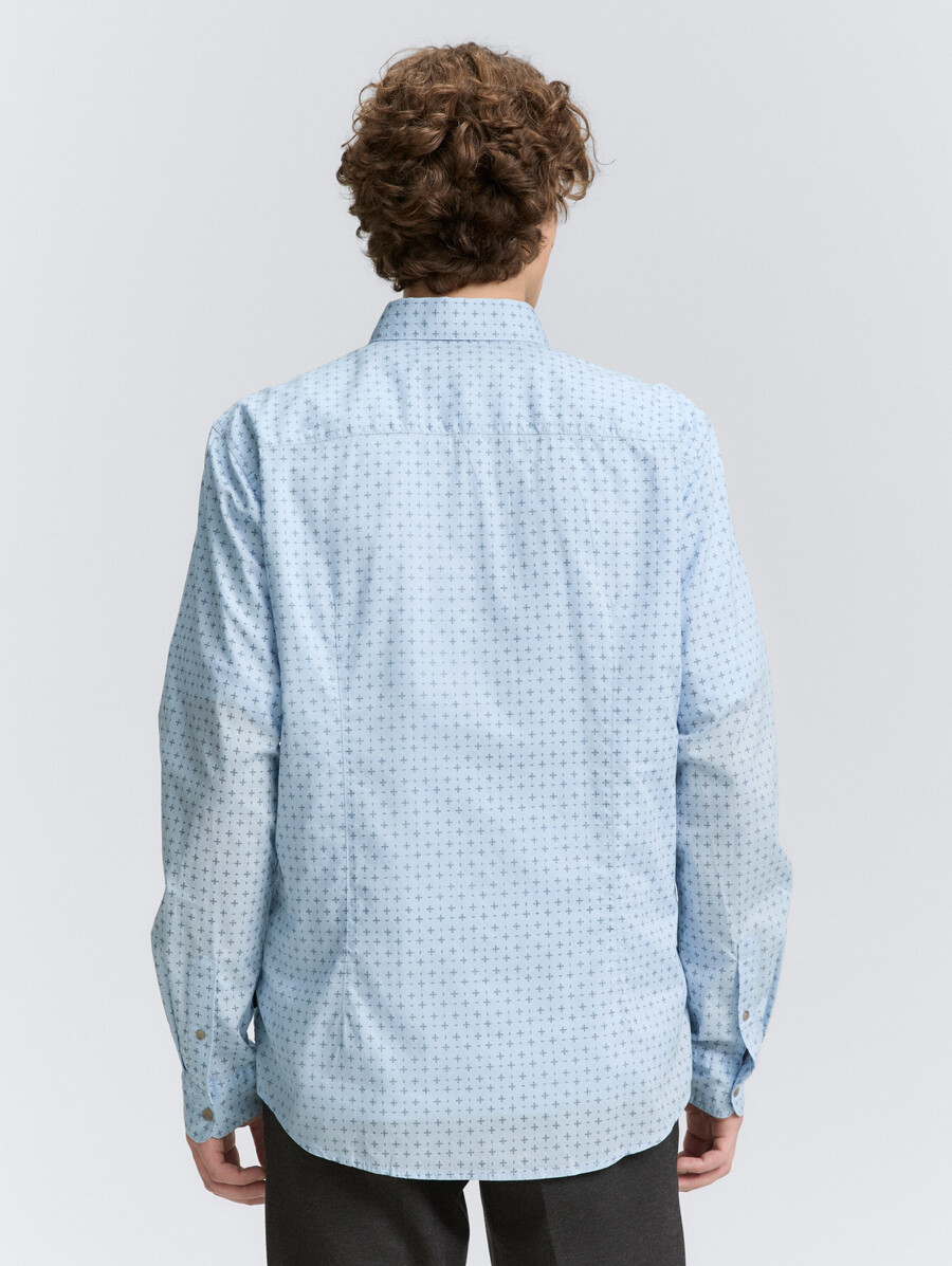 chemise cintrée à motifs