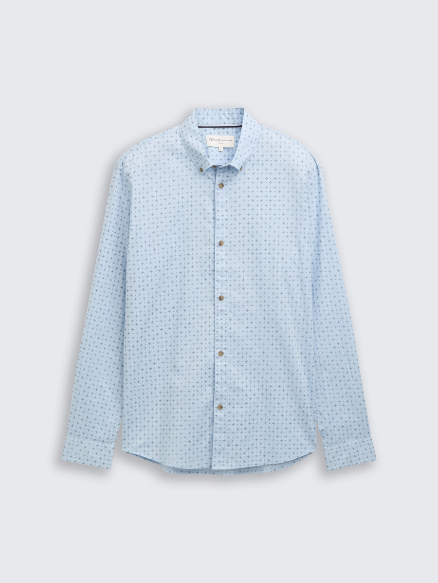 chemise cintrée à motifs