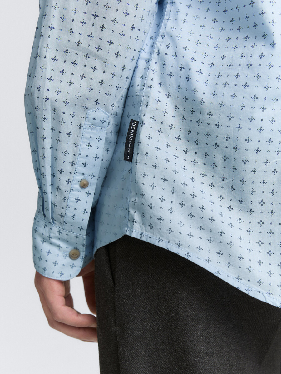 chemise cintrée à motifs