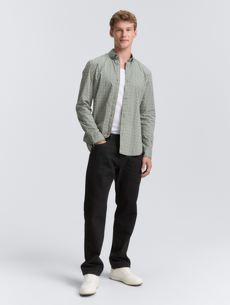 chemise cintrée à motifs