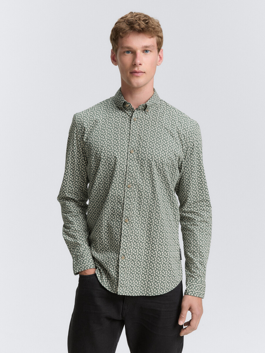 chemise cintrée à motifs