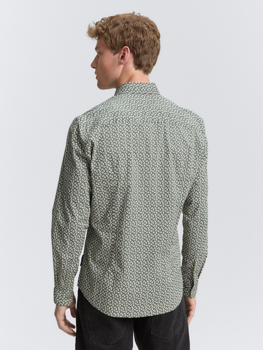 chemise cintrée à motifs