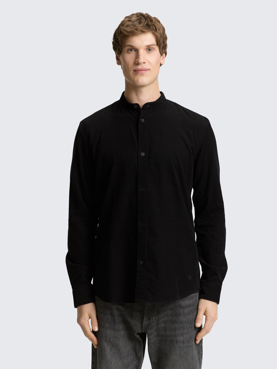 chemise en velours côtelé coupe basique