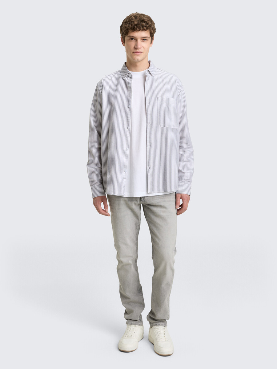 chemise en coton coupe décontractée