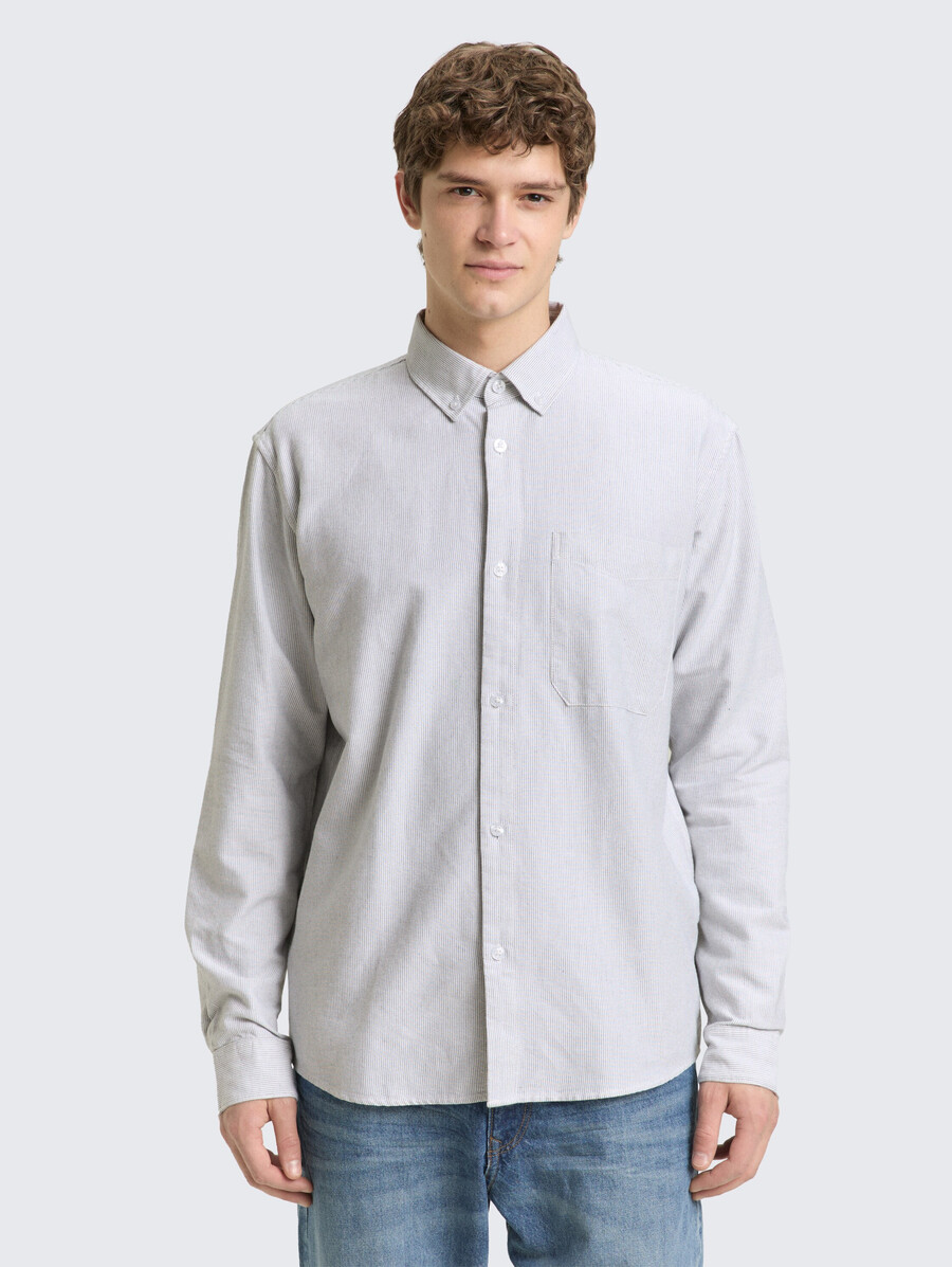 chemise en coton coupe décontractée
