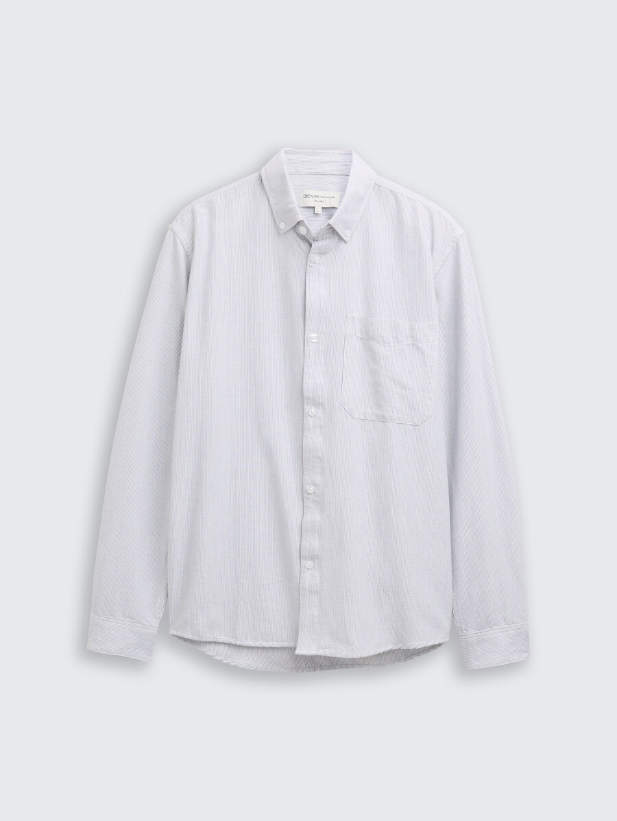 chemise en coton coupe décontractée