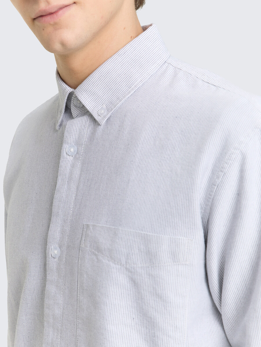 chemise en coton coupe décontractée