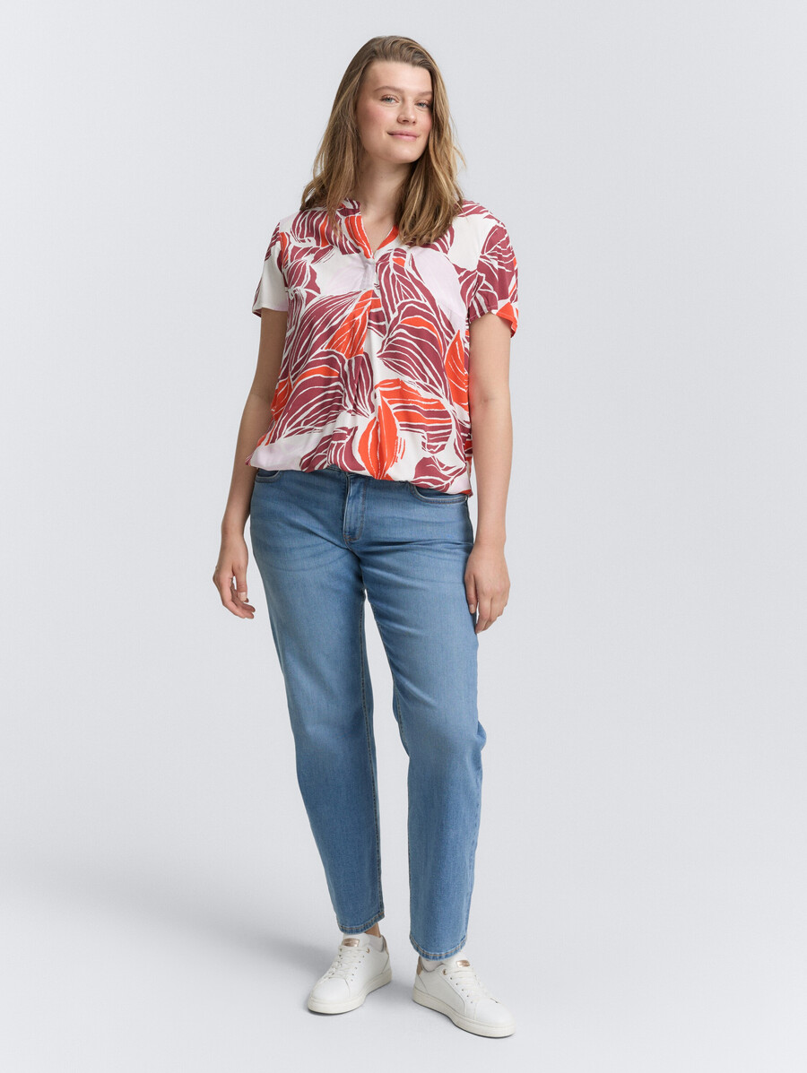blouse à motifs grande taille