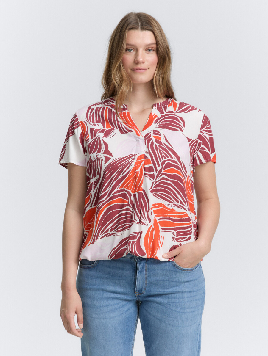 blouse à motifs grande taille