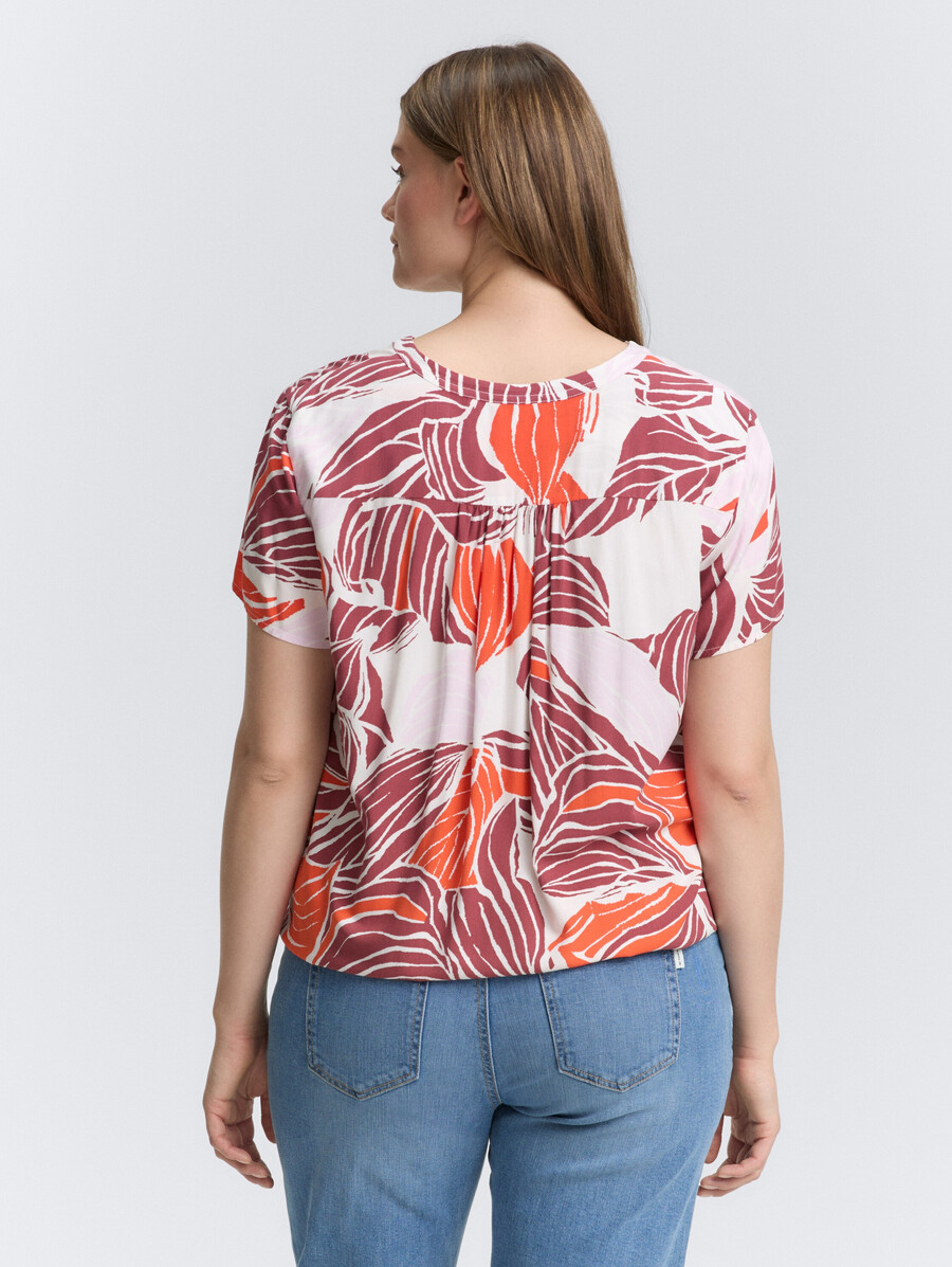 blouse à motifs grande taille