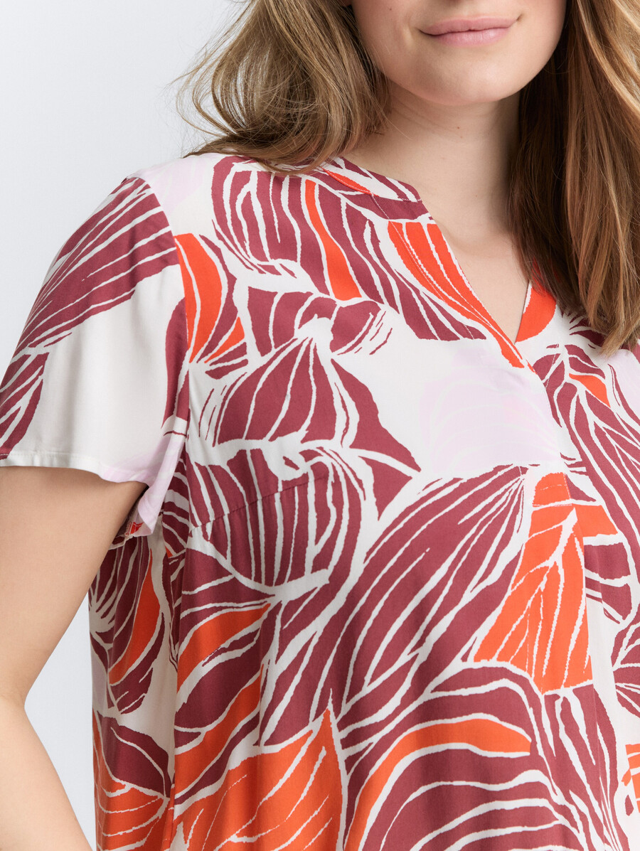 blouse à motifs grande taille
